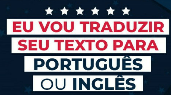Eu vou traduzir seu trabalho do inglês-português